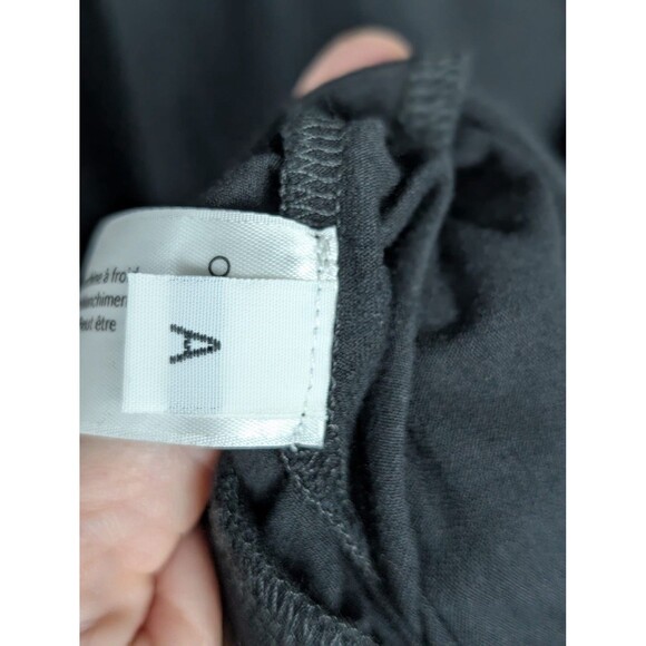 Eileen Fisher Dress Womens 2X Black Long Sleeve Scoop Neck Tunic Made in USA Mb - Picture 4 of 8